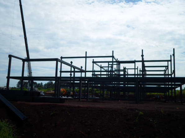 Estrutura met�lica - Instalada em 4/01/2013